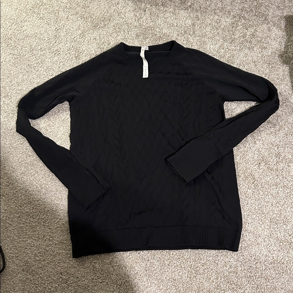 lululemon athletica Black Sweater size 12